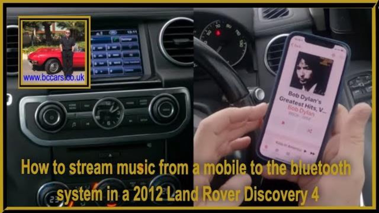 How to stream music from a mobile to the bluetooth system in a 2012 Land Rover Discovery 4