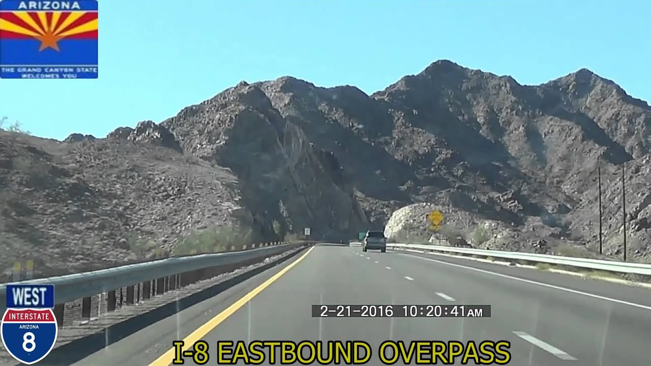 Casa Grande AZ to San Diego CA Interstate 8 2016 HD