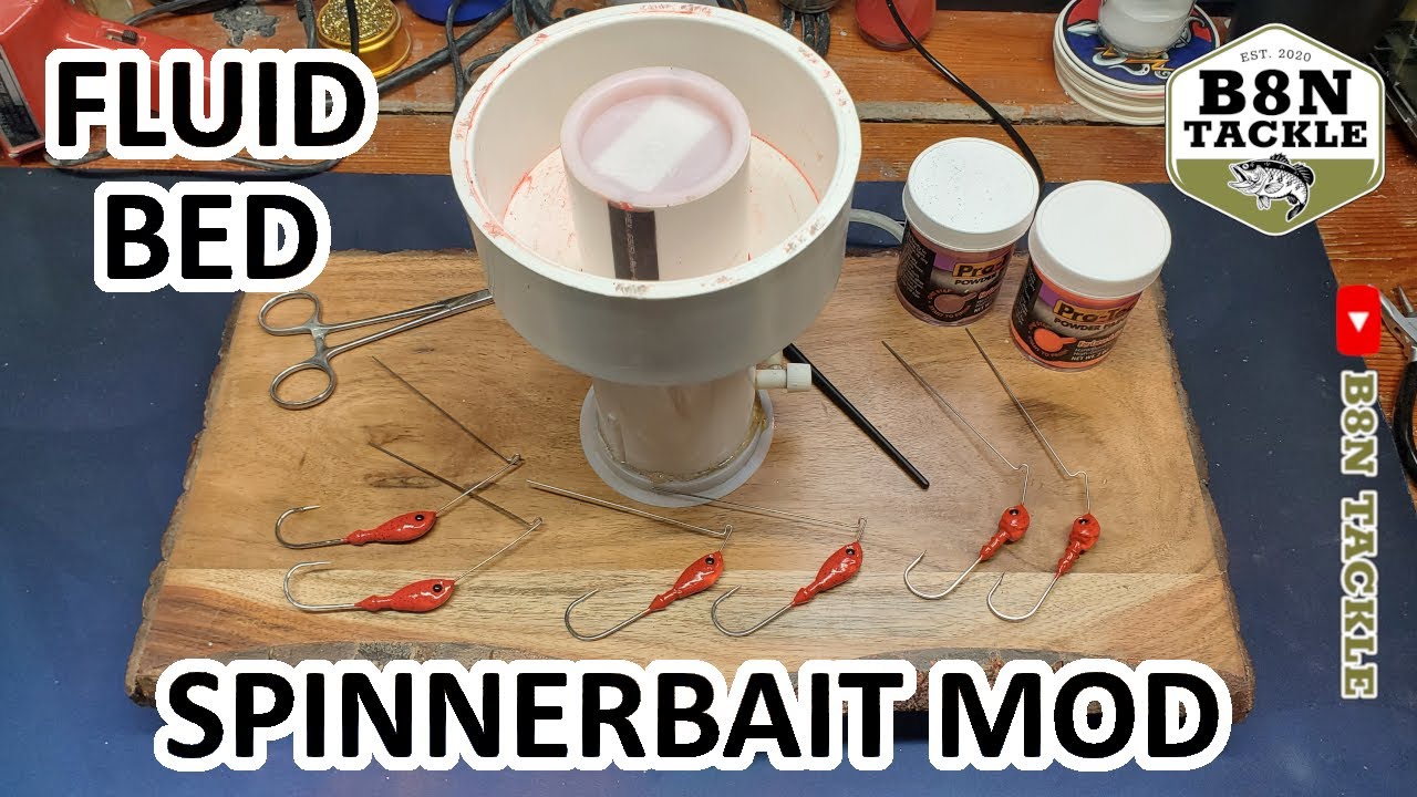 Fluid Bed Spinnerbait Mod!! (Powder Paint)