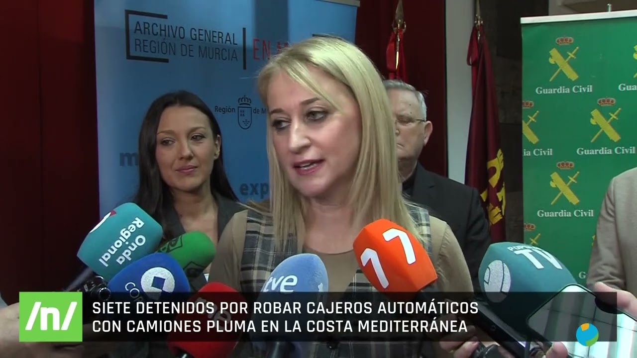 3/12/2024 Siete detenidos por robar cajeros automáticos con camiones pluma en la costa mediterránea