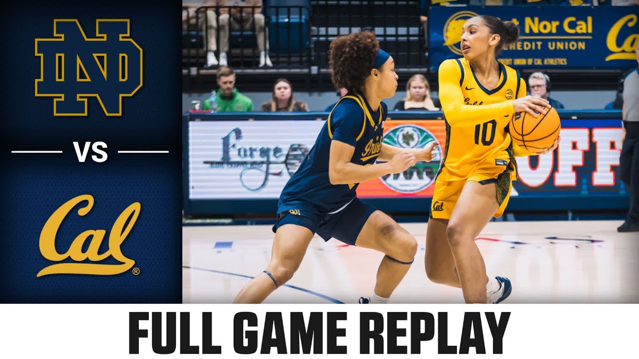 Notre Dame vs. Cal Full Game Replay | 2025-26 ACC Women's Basketball