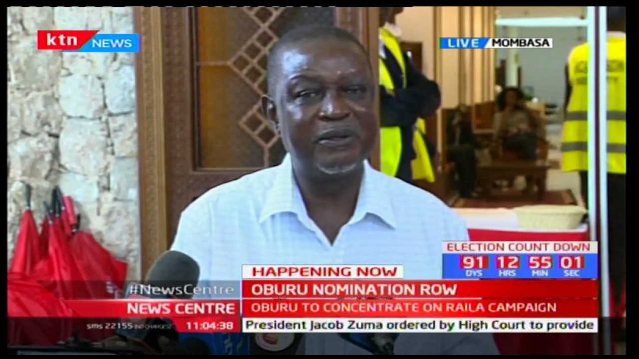 ''Aden Duale was a manager of a small hotel in Garissa selling tea'' Oburu Odinga