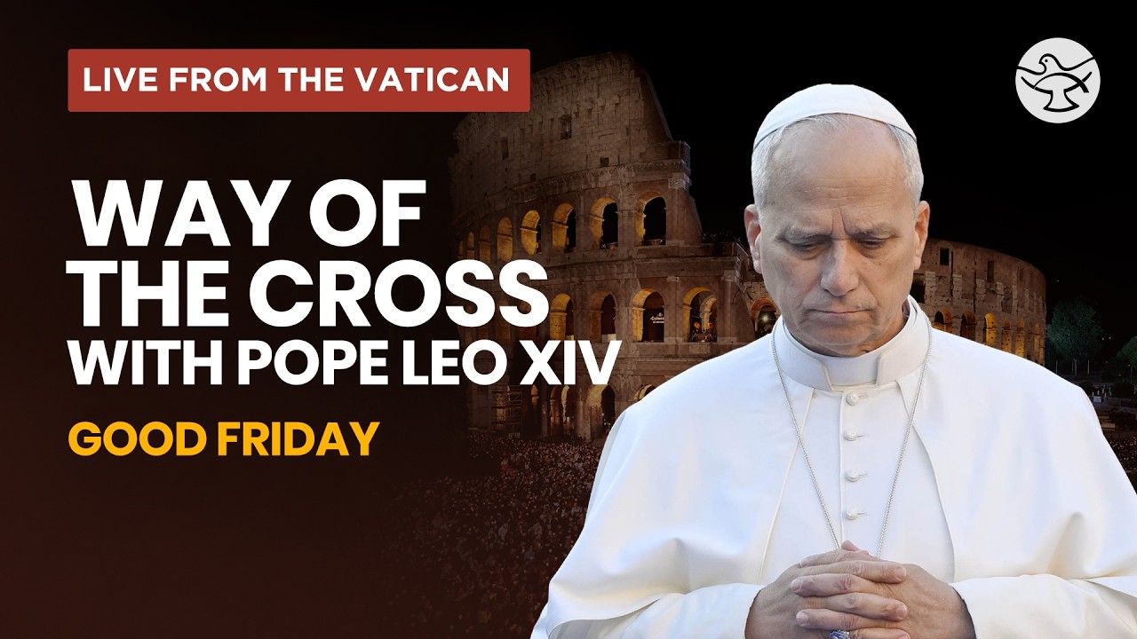 Крестный путь | Папа Лев XIV | Страстная пятница | Прямая трансляция из Колизея, Ватикан