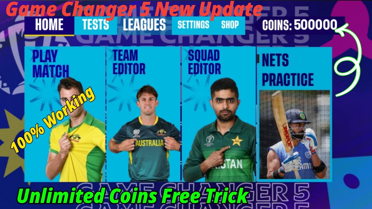 Game changer 5 New Update Free Unlimited Coins trick 100 Working V4.1 