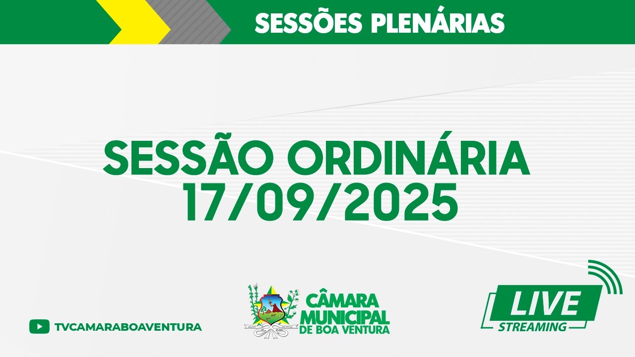 Sessão Ordinária 17/09/2025