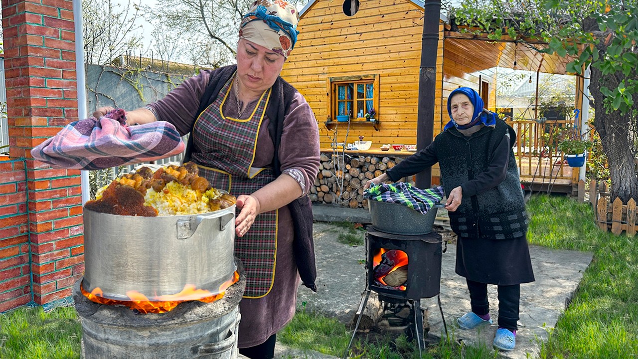 Вкусные традиционные рецепты бабушкиных блюд в гигантских котлах | Деревенская жизнь