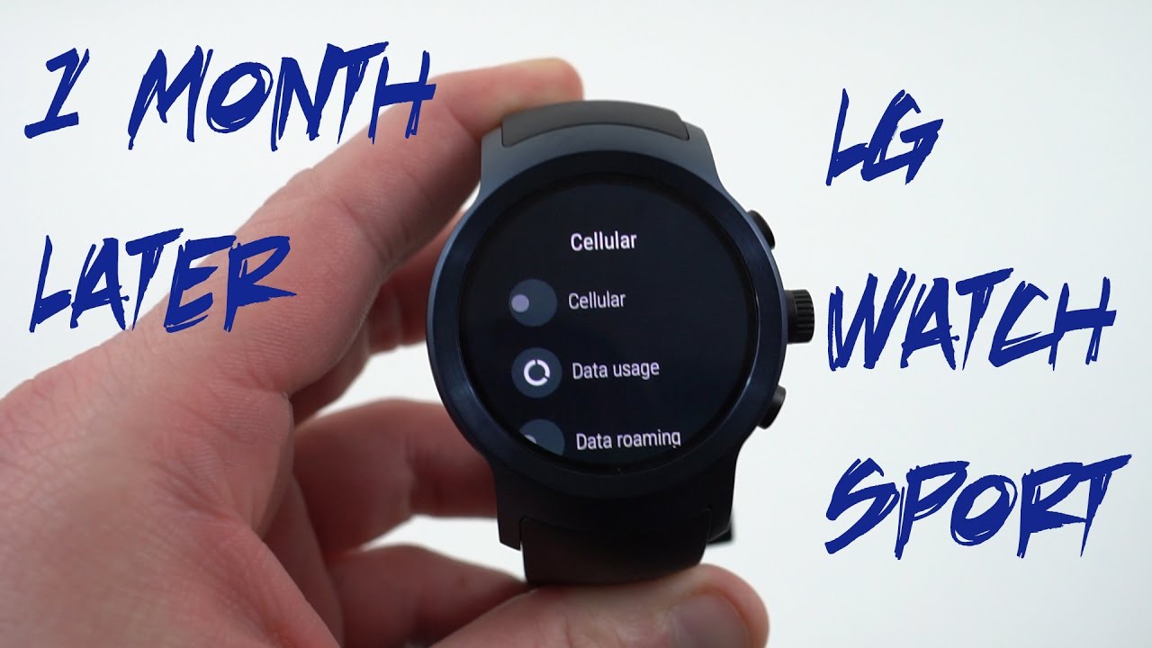 LG Watch Sport One Month Later: Not an LTE Capable Watch