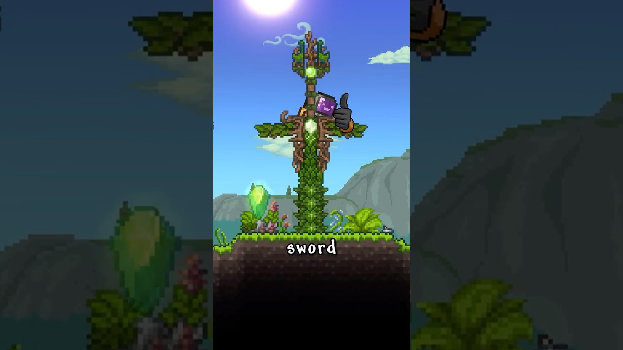 Советы по созданию меча в природной тематике в Terraria ⚔️ #terraria