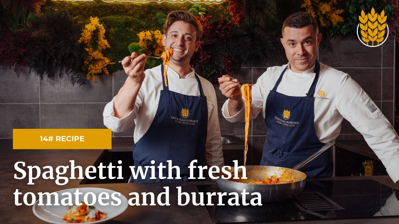 EP14 - Perfect Italian pasta recipe - SPAGHETTI with TOMATO SAUCE and BURRATA