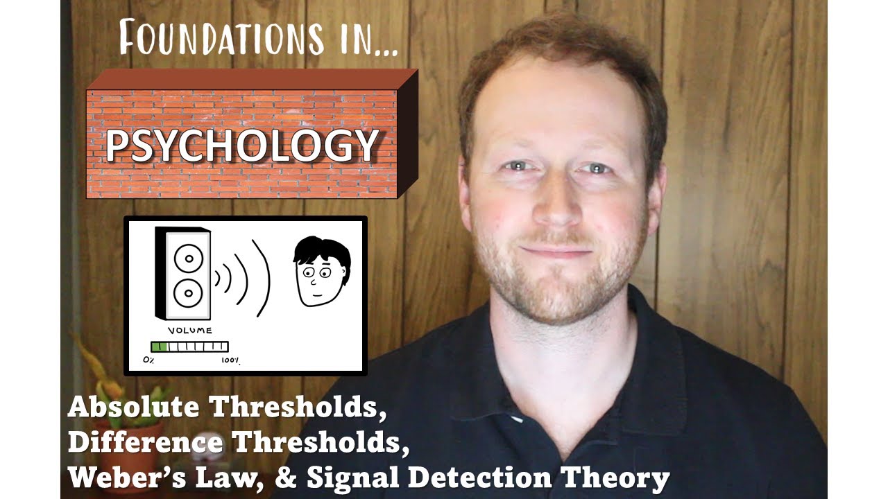 Absolute Thresholds, Difference Thresholds, Weber's Law, & Signal Detection Theory
