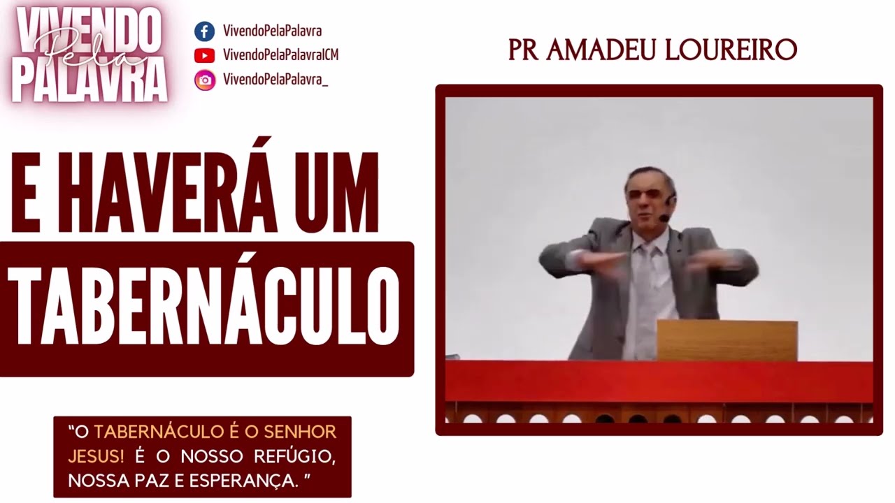 [MENSAGEM] LEMA 2026 - E HAVERÁ UM TABERNÁCULO - PR AMADEU
