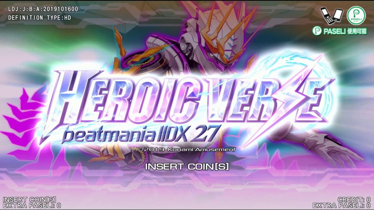 beatmania IIDX 27 HEROIC VERSE Title Screen