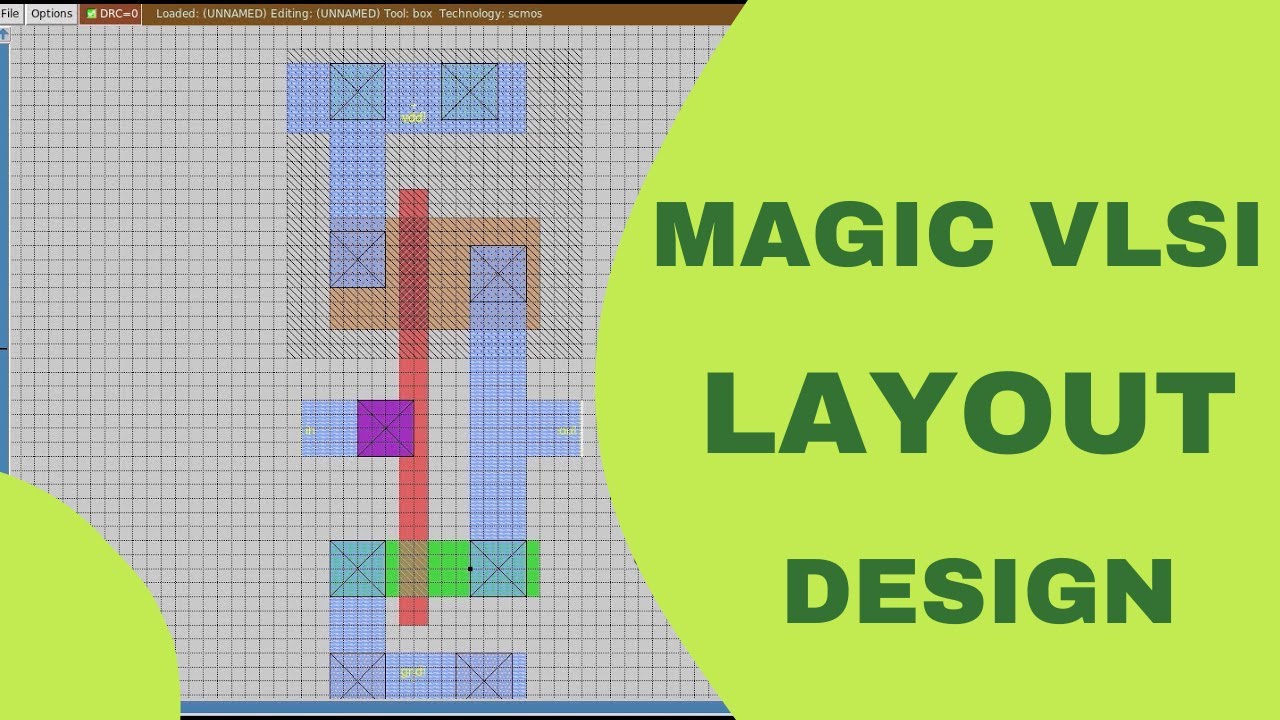 How to Draw a Layout in Magic VLSI ? CMOS Inverter