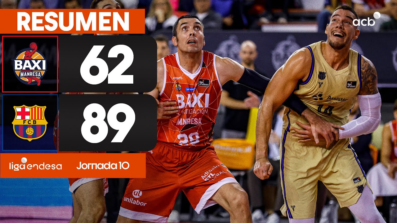 BAXI Manresa - Bar&ccedil;a (62-89) RESUMEN | Liga Endesa 2025-26