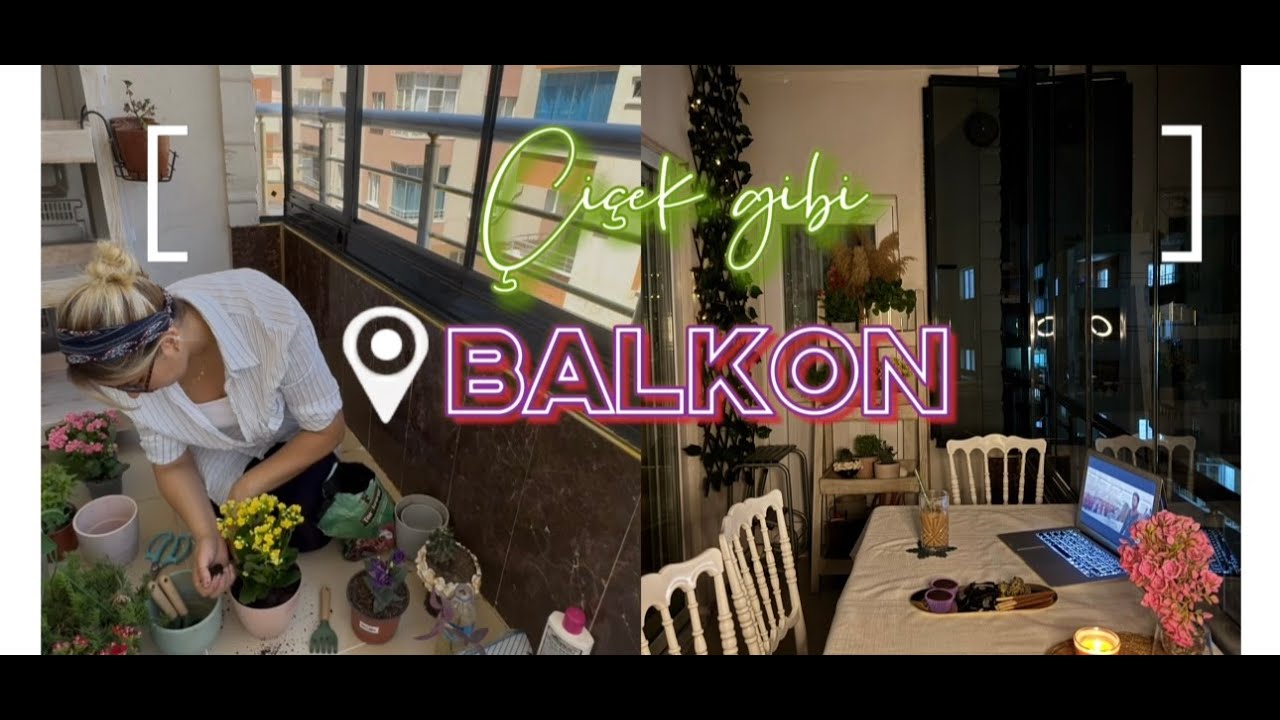 Sadece Küçük Dokunuşlarla Değişti!🌸 Balkon Vlog 🍀