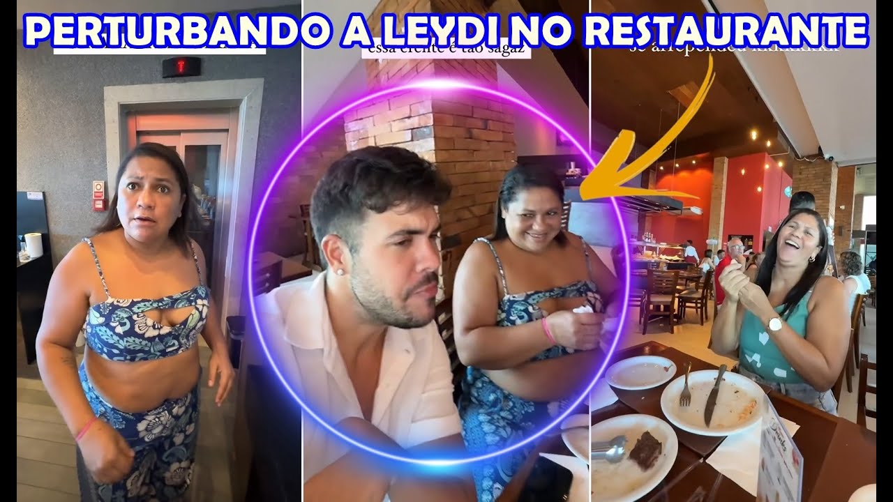 Alvaro Xaro perturbando a Leydi no restaurante | Stories do Alvaro