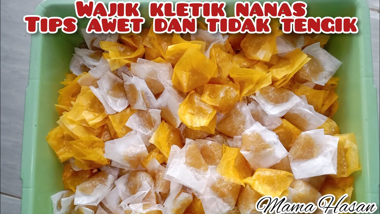 WAJIK KLETIK NANAS TAKARAN 1KG KETAN||KUE LEBARAN JADUL TANPA DIKUKUS @dapurmamahasan