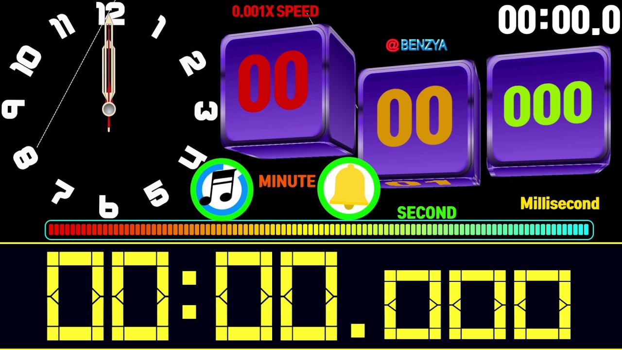 speedfeeling cubes rotation 20 minute stopwatch stop countup timer  alarm🔔