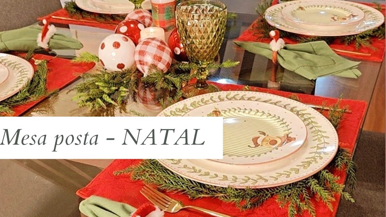 Mesa posta de Natal, montagem fácil e prática com pratos temáticos | MULHERES ATUAIS