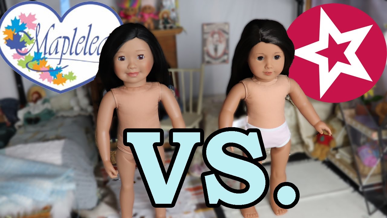Comparing Maplelea Girl Dolls VS. American Girl Dolls - Do Maplelea Shoes Fit American Girl Dolls?