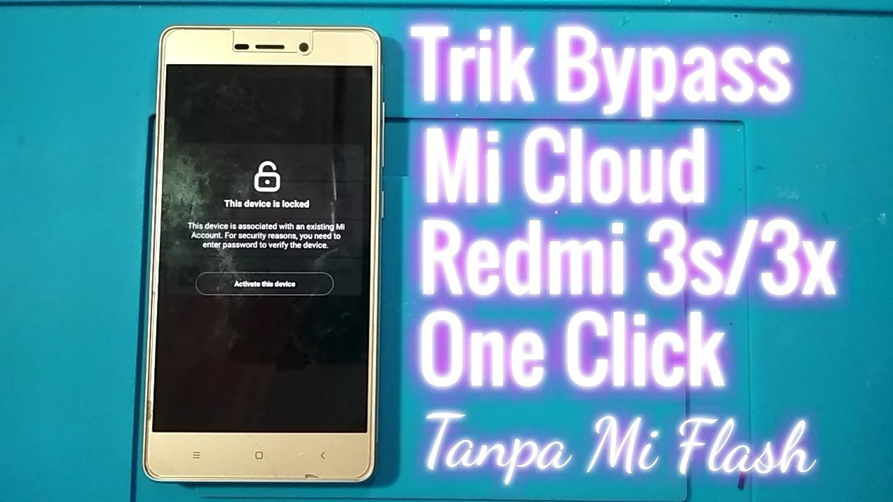 Xiaomi Redmi 3s/3x terkunci akun Mi (Mi Cloud)
