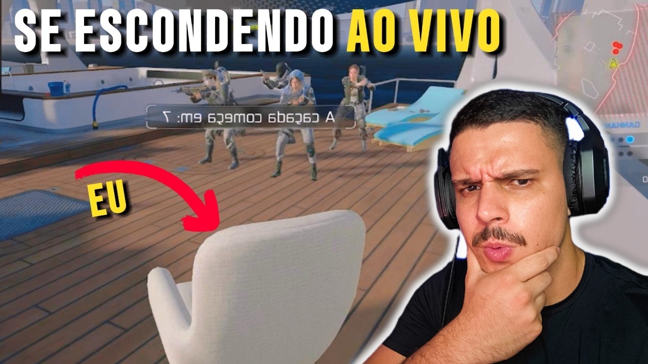 SE ESCONDENDO AO VIVO! + CAMERA NOVA!!!!!!