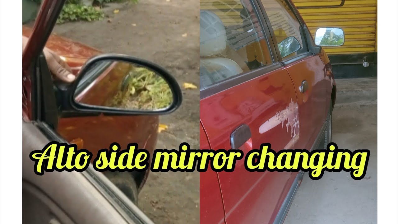 alto 2007 model side mirror changing വണ്ടിയും യാത്രയും