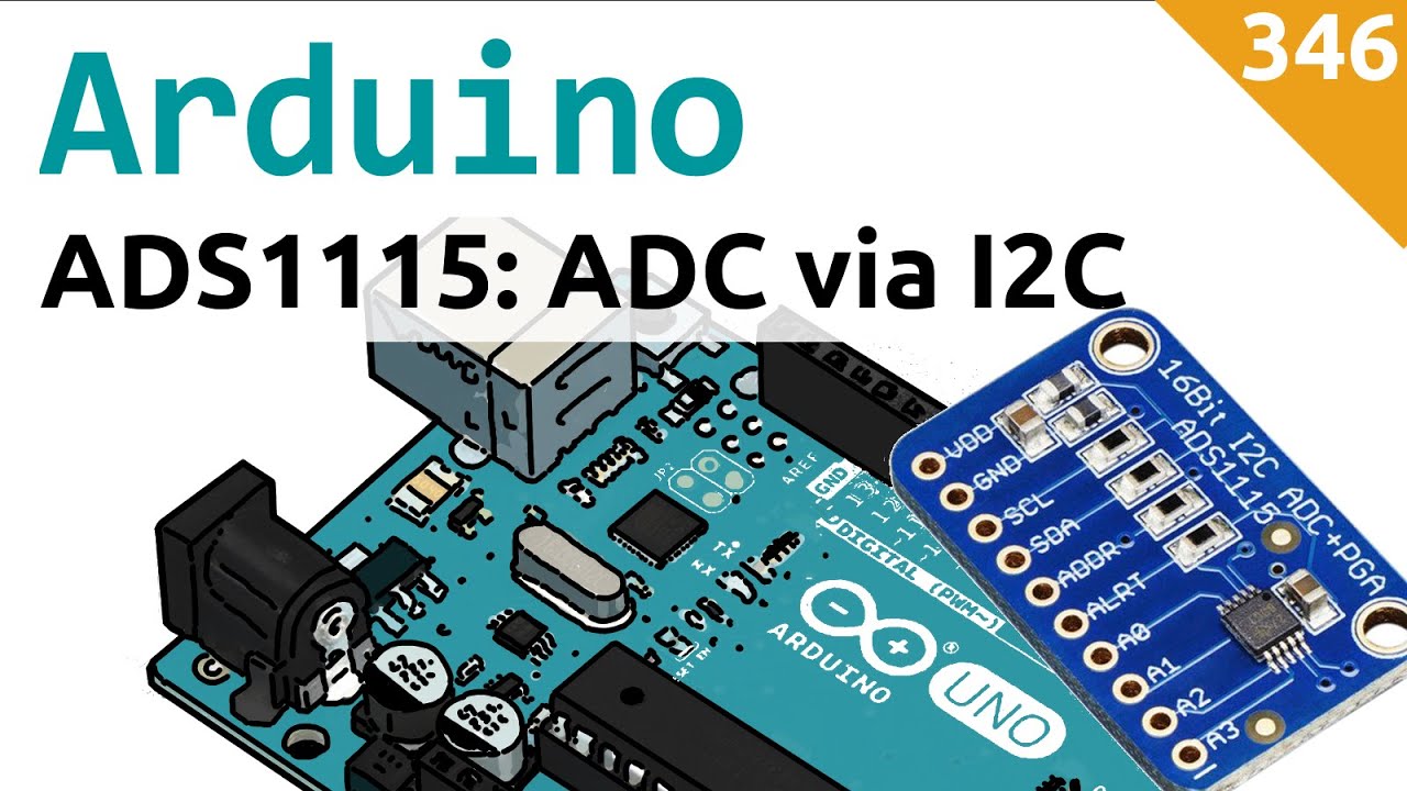 Usare il convertitore ADC ADS1115 via i2c con Arduino - Video 346