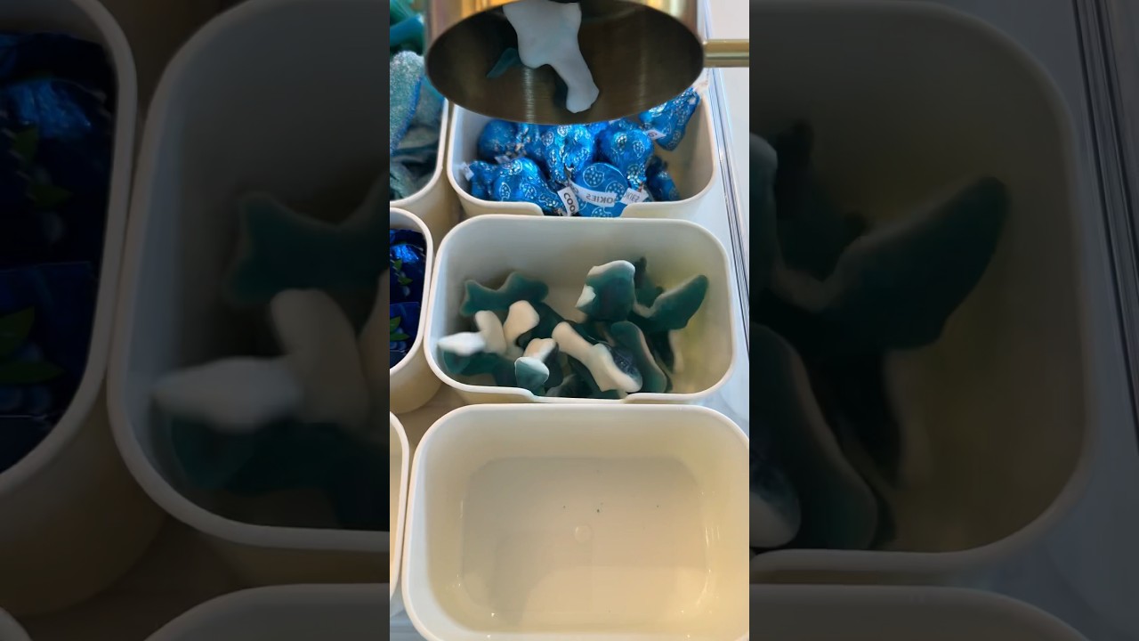 *asmr* blue snack box restock 💙🌀🦋 #asmr #restock #satisfying #snackbox #candy #snacks