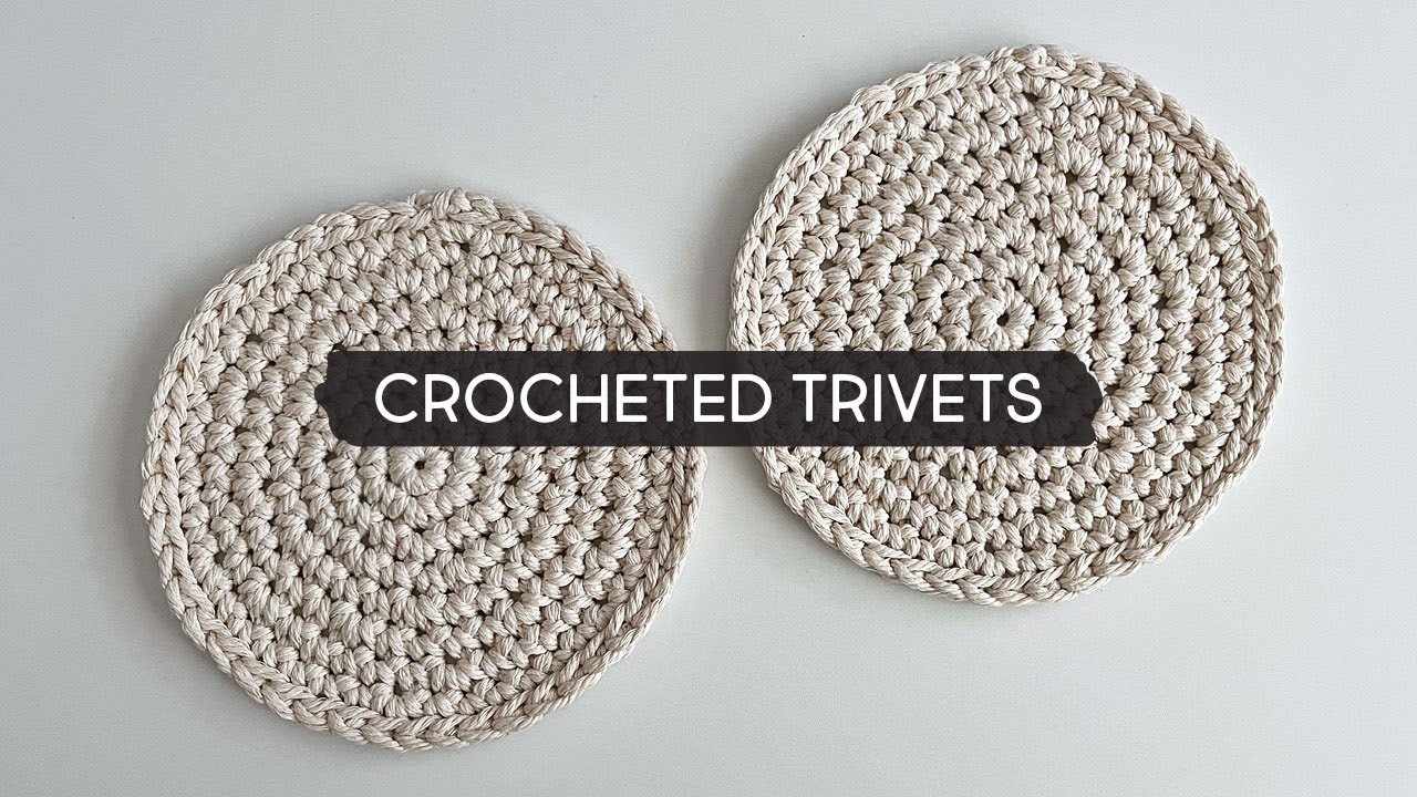 DIY Crocheted Trivets using Macram&eacute; Cord