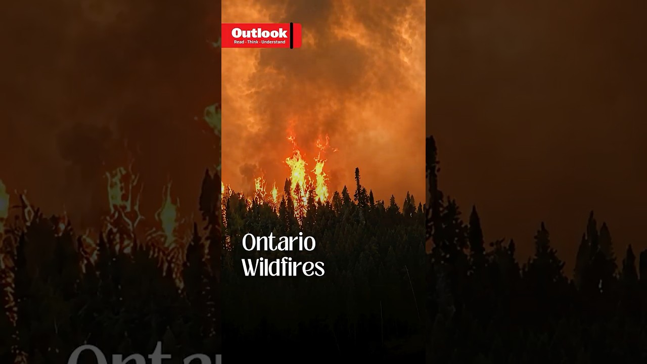 Ontario Wildfires: Video Shows Train Trapped By Flames Near Armstrong