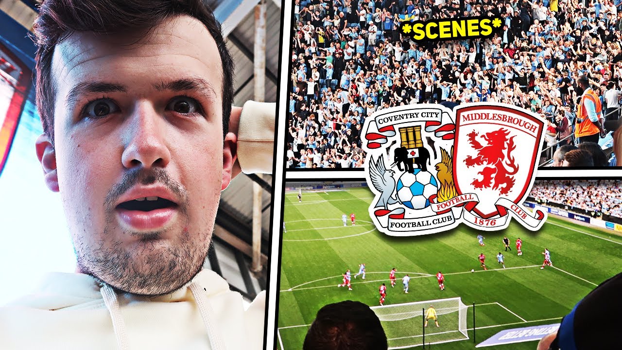 *90TH MIN GOAL, PITCH INVADER & HOME LIMBS* - COVENTRY vs MIDDLESBROUGH (2-0)