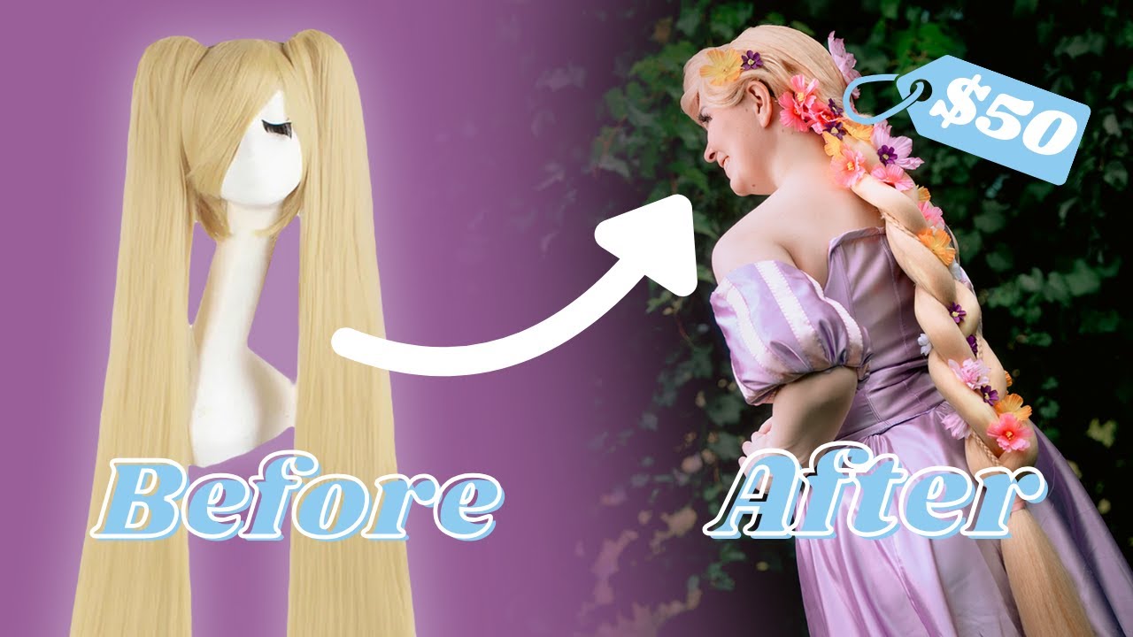 Making a GIANT Rapunzel Wig for Under $50