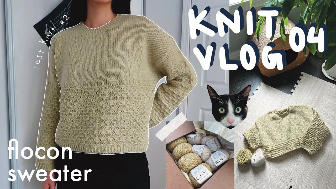 Flocon Sweater Test Knit for Rui Yamamuro | De Rerum Natura | Knit Vlog/Diaries ep 04 | cindknits