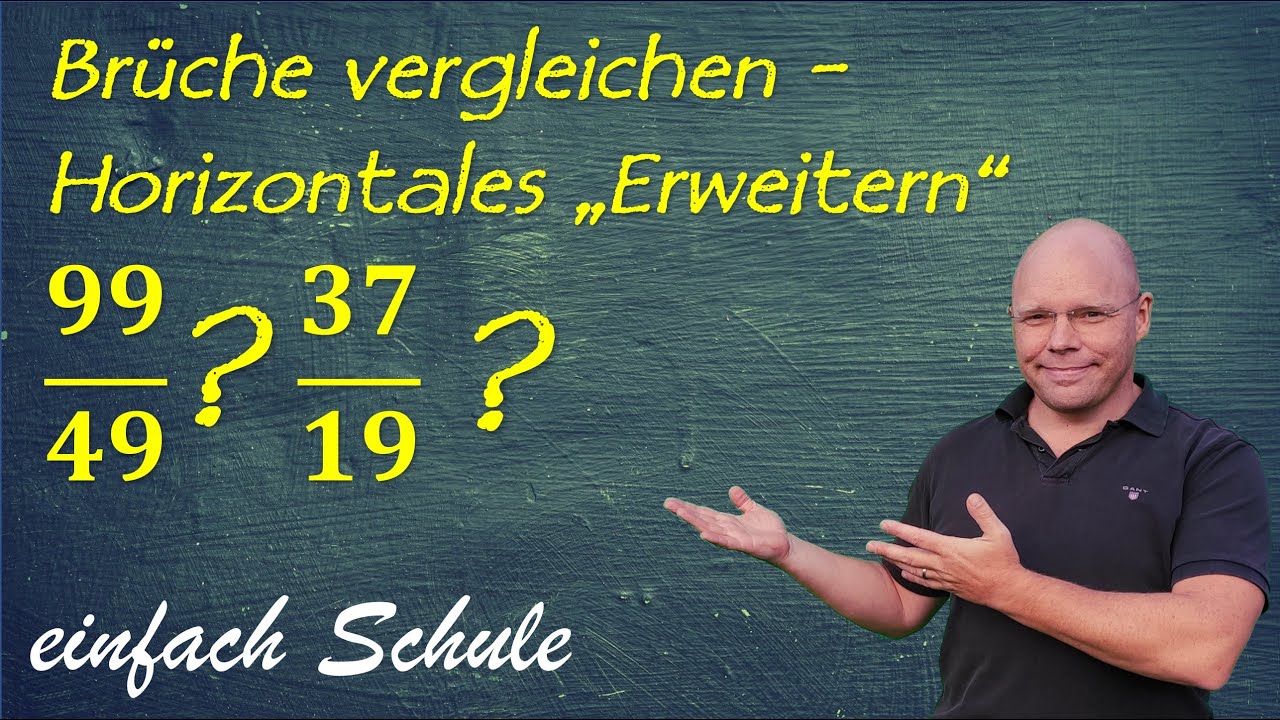 Brüche vergleichen: Horizontales 