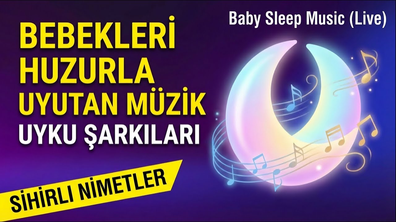 Bebekler İçin Uyku Müziği 🌙 | Pış Pış & Beyaz Gürültü | Baby Sleep Music (Live)