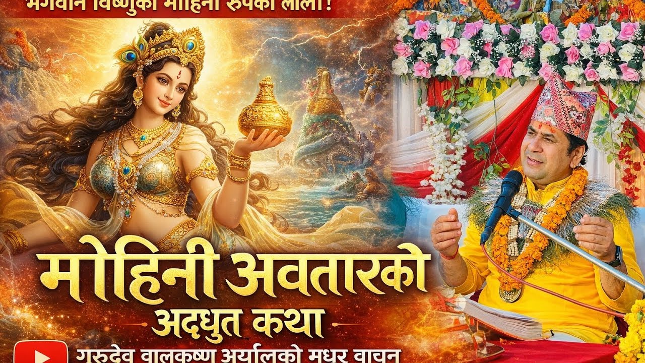 मोहिनी अवतार प्रसंग – सुन्नै पर्ने दिव्य कथा | Gurudev Balkrishna Aryal Katha #balkrishnaaryal