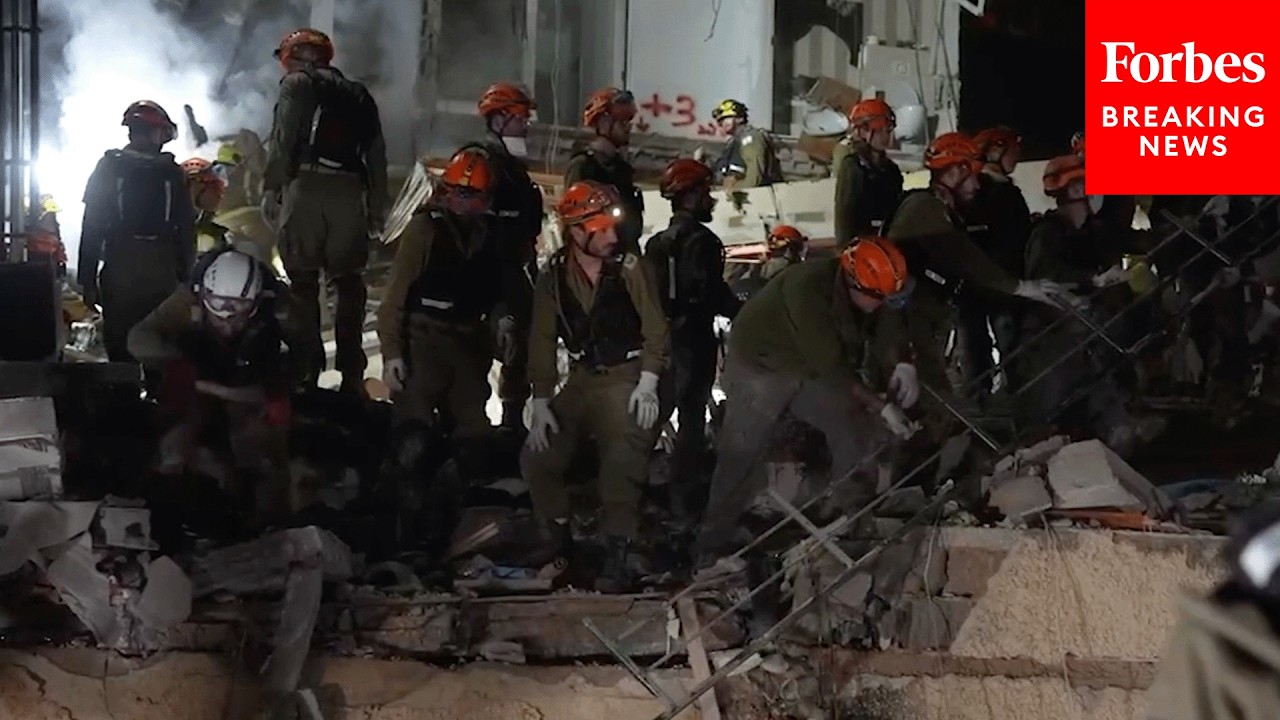 Israeli Rescue Crews Respond After Deadly Iranian Missile Strike On Haifa