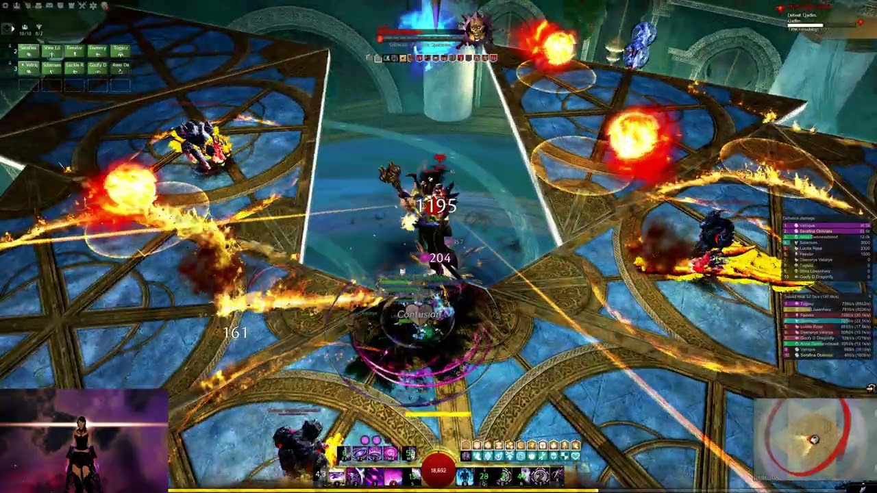 GW2 | Qadim CM | Heal Boon Chronomancer (Quickness/Alacrity, Tank, Portal, Pull)