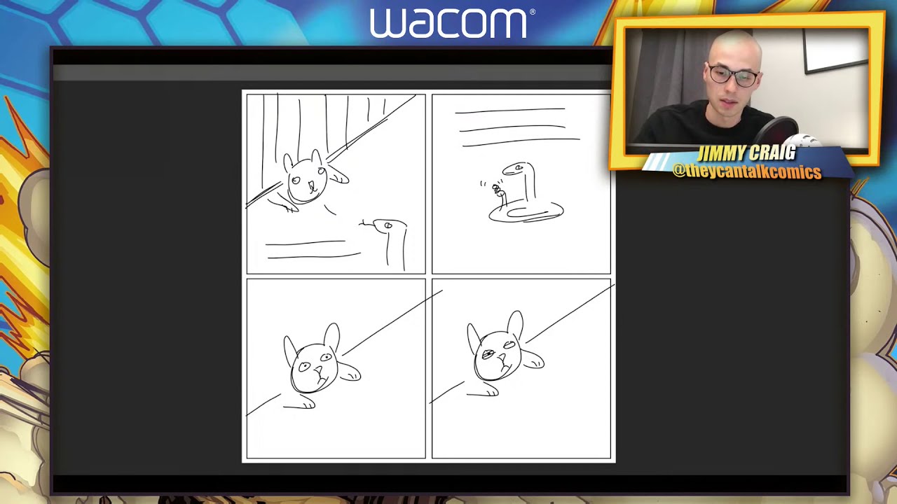 Wacom Comic Week: Making a Comic --  Humor in Four Panels or Less