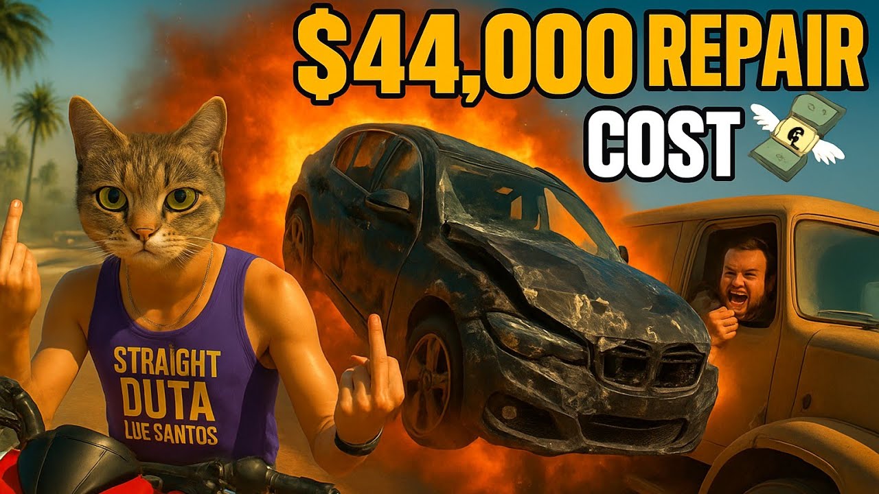 Dude Heard $44K Repair cost & Ghosted Like 💨💀😹 |GTA 5|