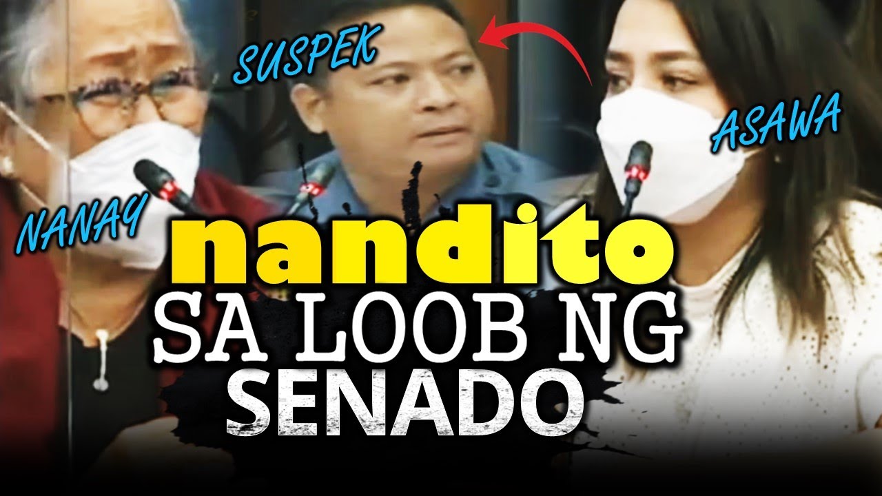 Nasa loob ng senado ang lider ng pagdukot sa kanyang asawang sabungero