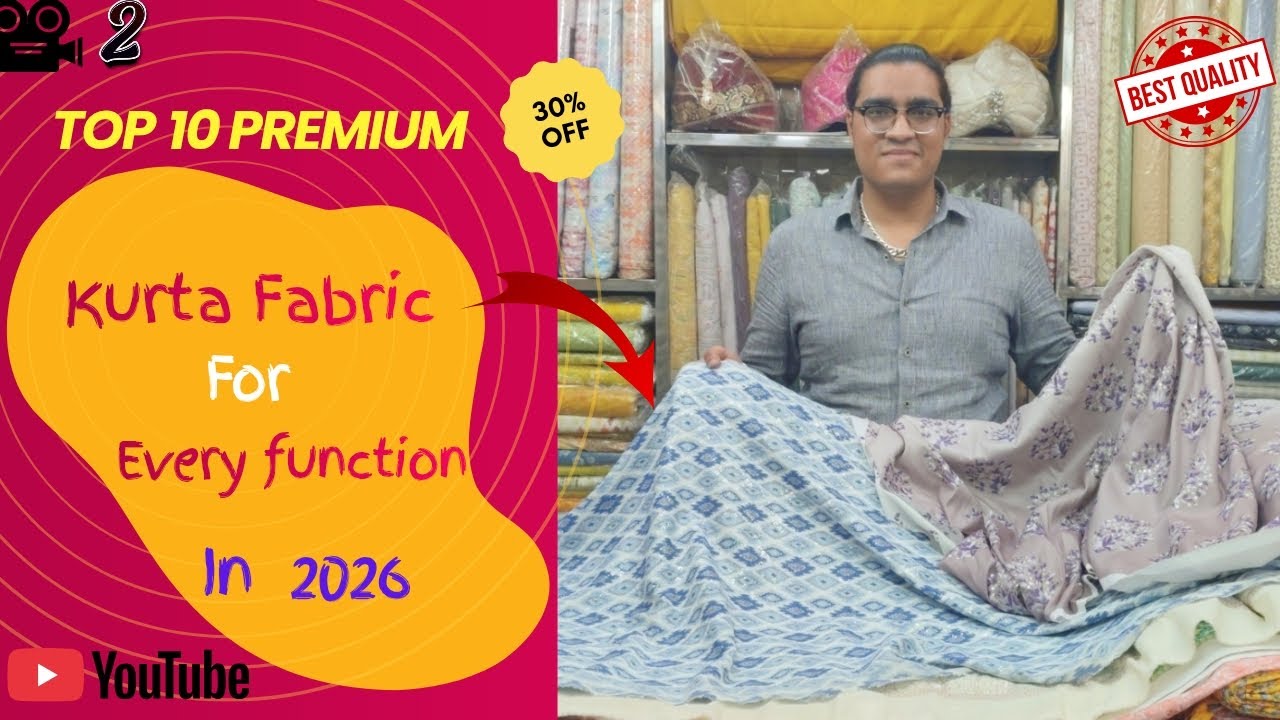 TOP 10 PREMIUM KURTA FABRICS FOR EVERY FUNCTION IN 2026🍀✨ | LOOK STYLISH IN 2026