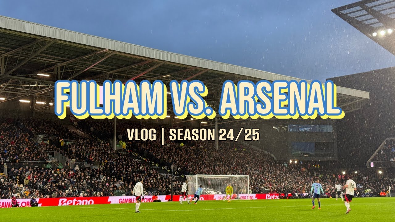 Fulham 1-1 Arsenal Highlights: Late VAR Drama at Craven Cottage! | Matchday Vlog