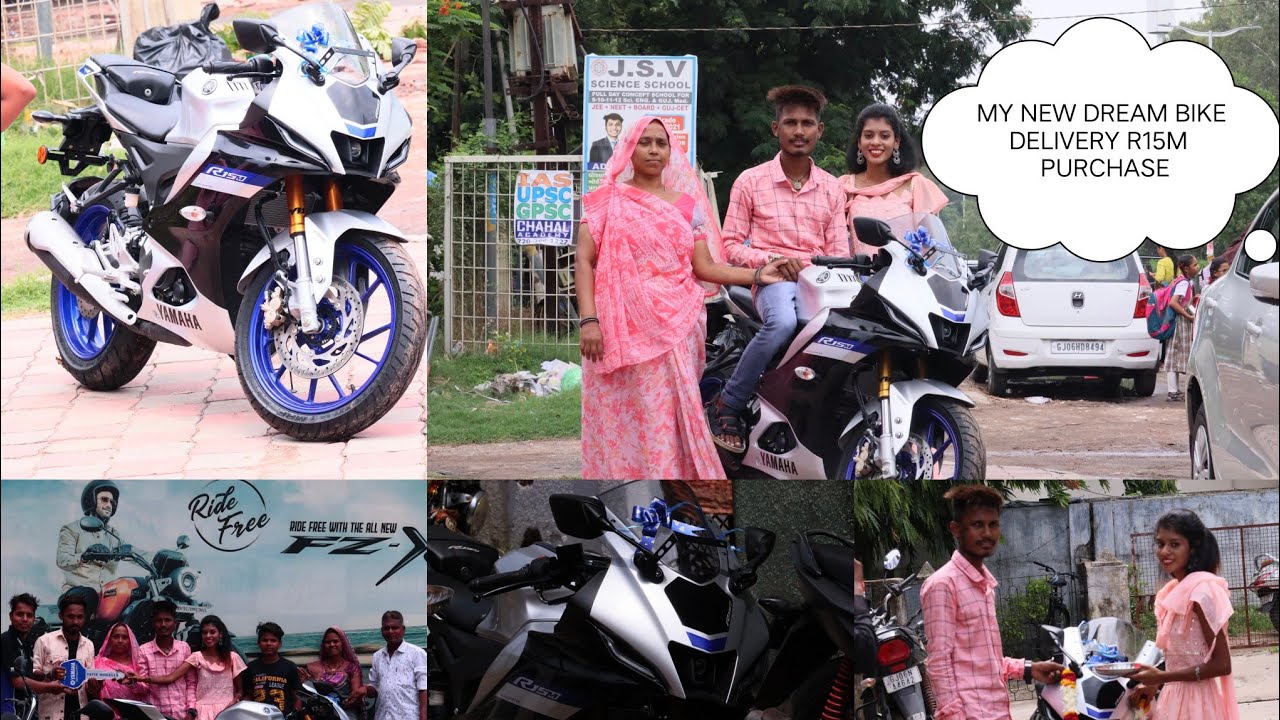 TAKING DELIVERY OF DREAM BIKE R15Mv4 YAMAHA TOP MODEL || #vadodara #r15m #delivery #bikelover #dream