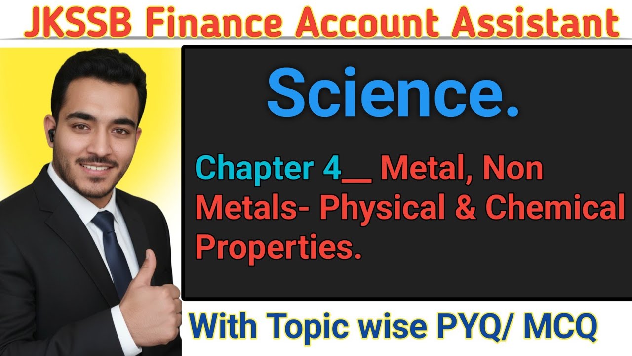 Metal non Metals Physical and Chemical Properties | Metal and Non metals jkssb faa #jkssb #jkssfaa