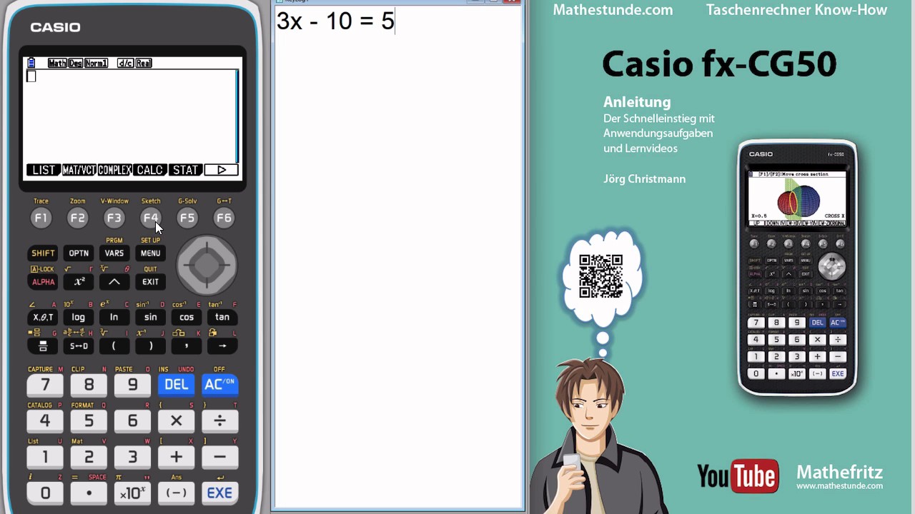 Casio fx-CG50: Seite 14 15 Gleichungen lösen