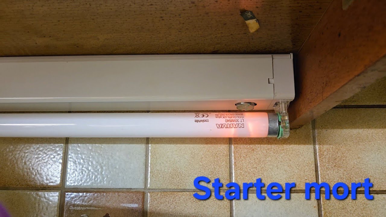 Mort prématurée du starter sur le luminaire STARLICHT 1×30W de la cuisine - Remplacement