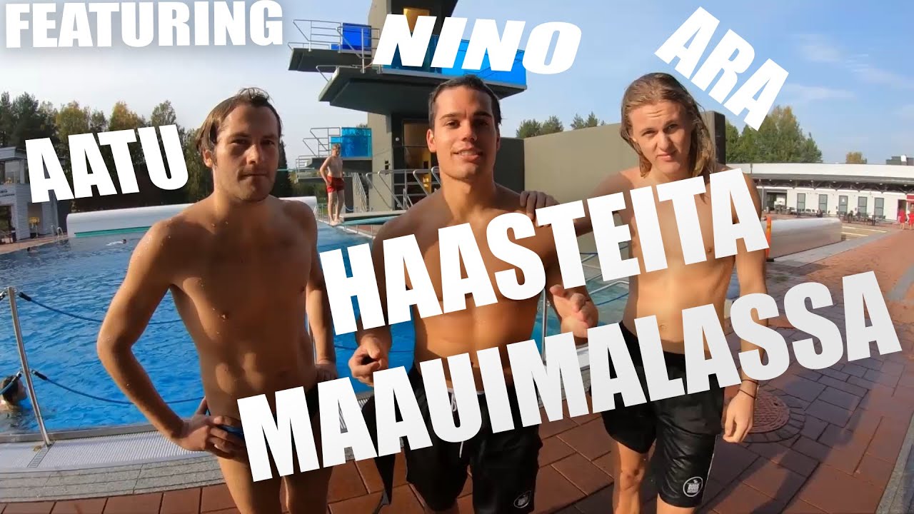 Haastehypyt tampereen maauimalassa! Feat: Ara & Nino