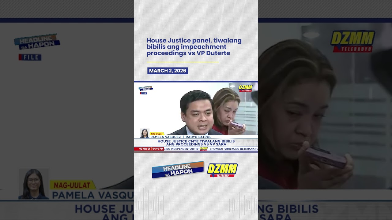 House Justice panel, tiwalang bibilis ang impeachment proceedings vs VP Duterte